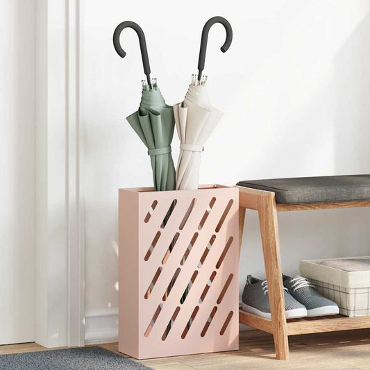Parasol holder pink 28 x 12 x 41 cm steel