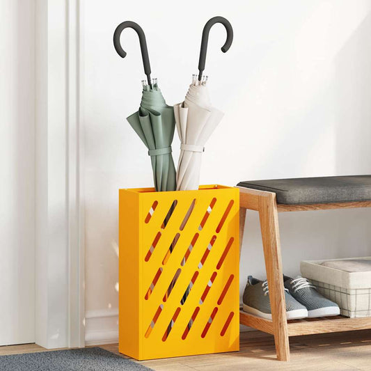 Parasol Holder Mustard Yellow 28 x 12 x 41 cm Steel
