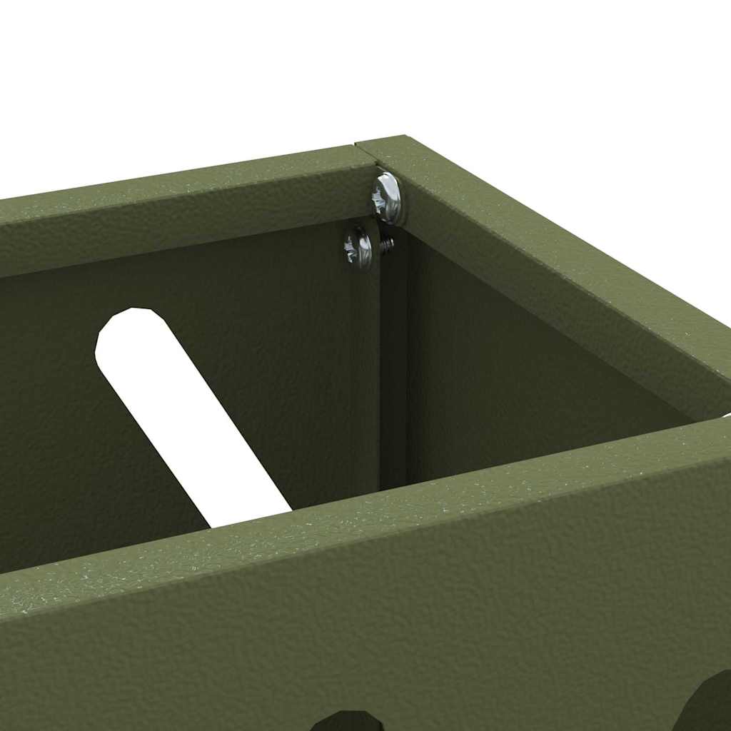 Parasol holder Olive Green 28 x 12 x 41 cm Steel