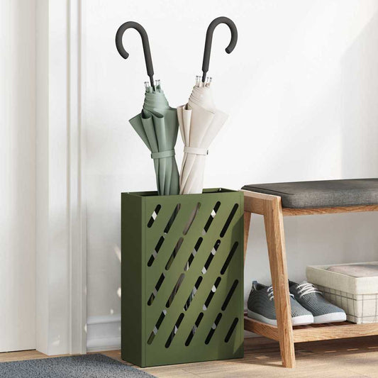 Parasol holder Olive Green 28 x 12 x 41 cm Steel