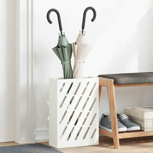 Parasol Holder White 28 x 12 x 41 cm Steel