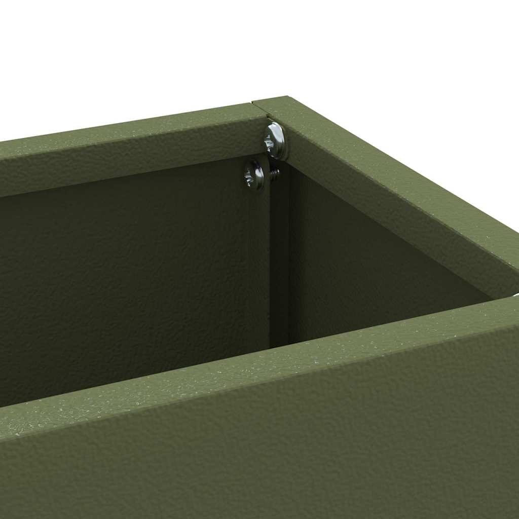 Sonnenschirmhalter Olivgrün 28 x 12 x 41 cm Stahl