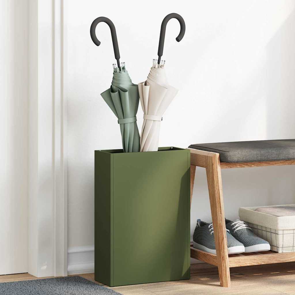 Sonnenschirmhalter Olivgrün 28 x 12 x 41 cm Stahl