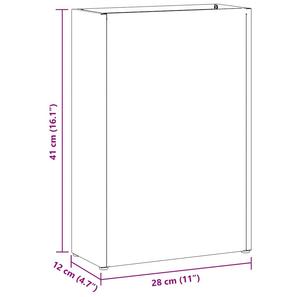 Sonnenschirmhalter Olivgrün 28 x 12 x 41 cm Stahl