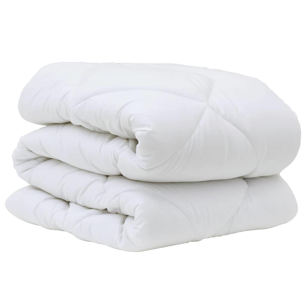 Couette d'hiver blanche 240 x 222 x 5 cm polyester