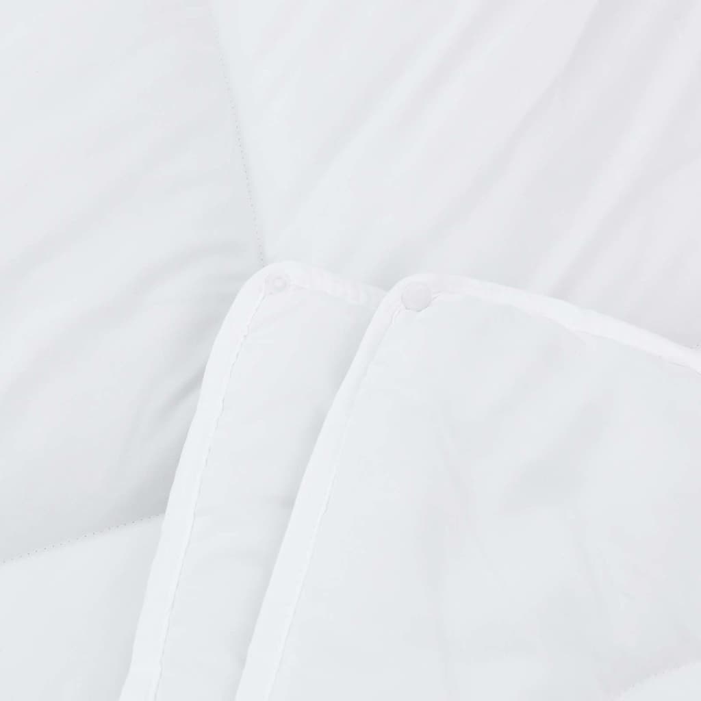 2-in-1 Duvet White 140 x 200 cm Polyester