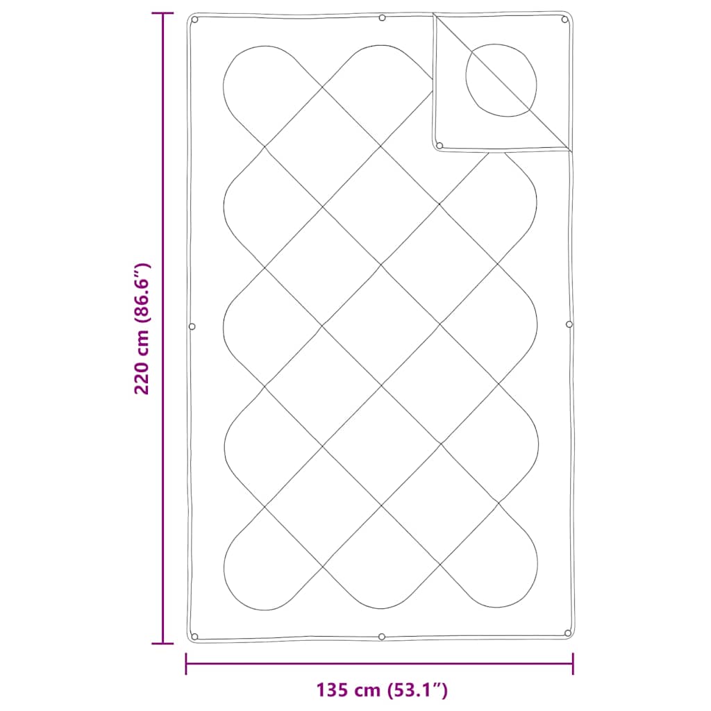 Couette 2-en-1 Blanc 135 x 220 cm Polyester
