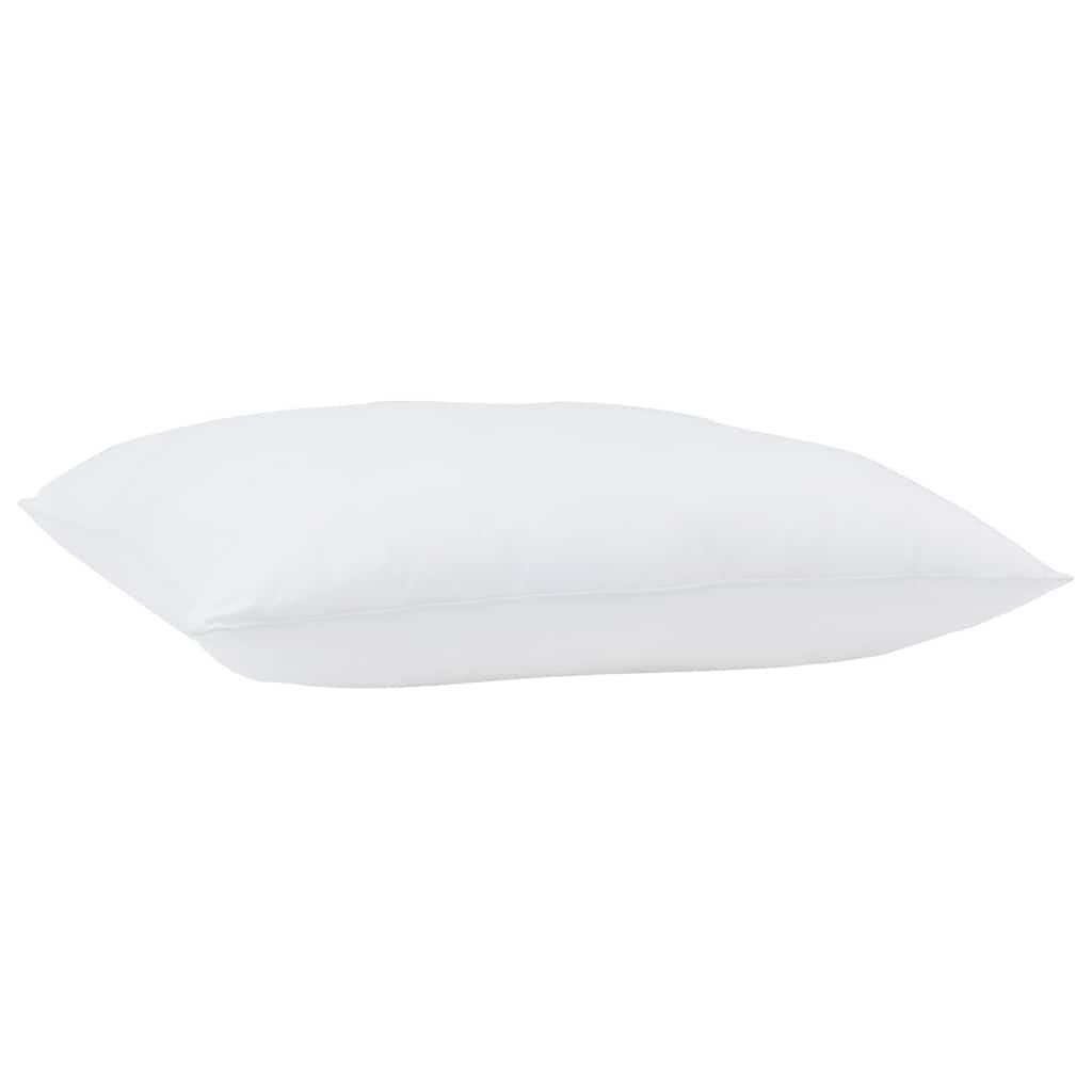 Oreiller avec taie d'oreiller blanche en coton et polyester