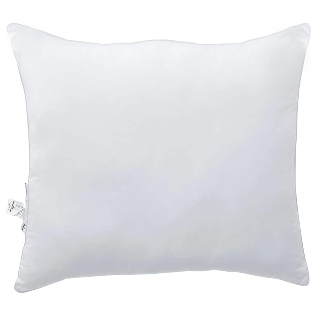 Oreiller avec taie d'oreiller blanche en coton et polyester