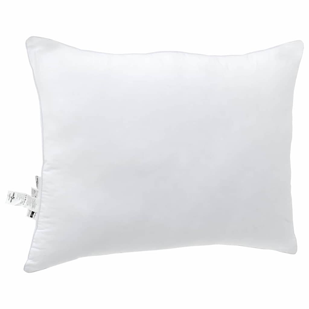 Pillow with Cushion White Cotton and Polyester