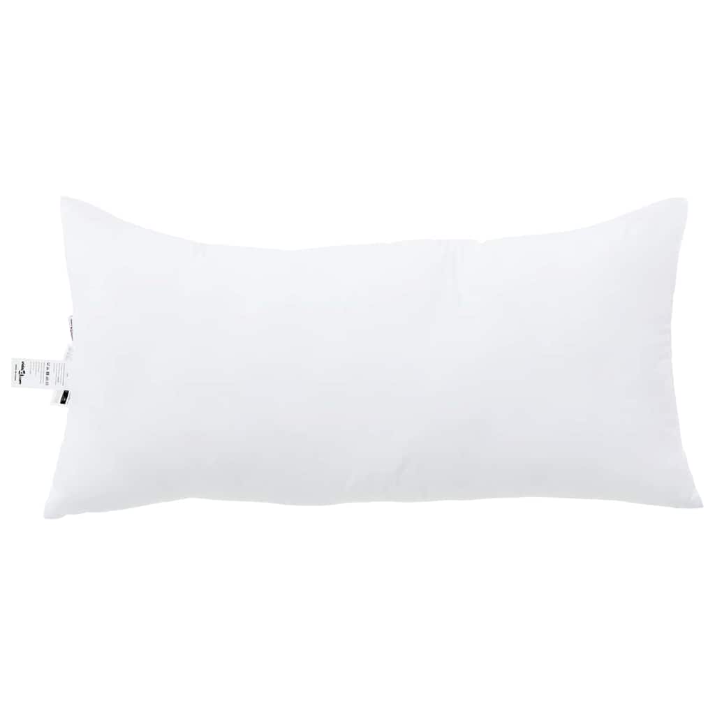 Oreiller avec taie blanc 61 x 41 x 20 cm polyester