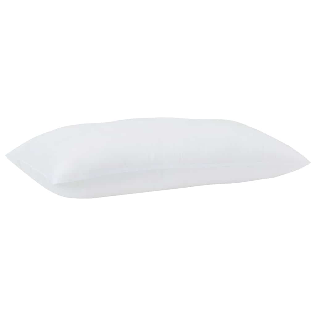 Oreiller avec taie blanc 61 x 41 x 20 cm polyester