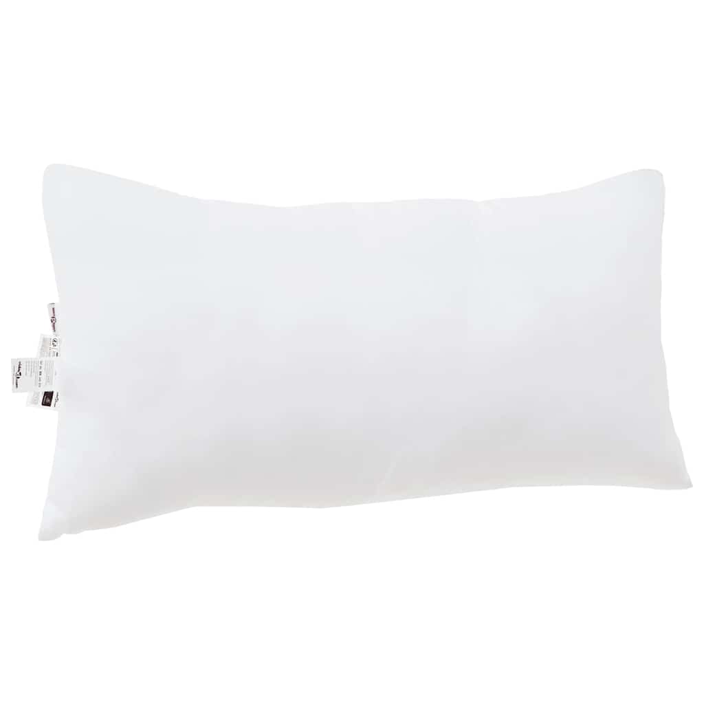 Oreiller avec taie blanc 61 x 41 x 20 cm polyester