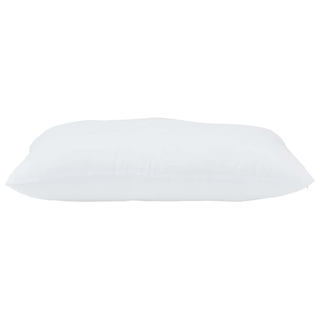 Oreiller avec coussin 2 pcs Blanc 61 x 41 x 20 cm Polyester