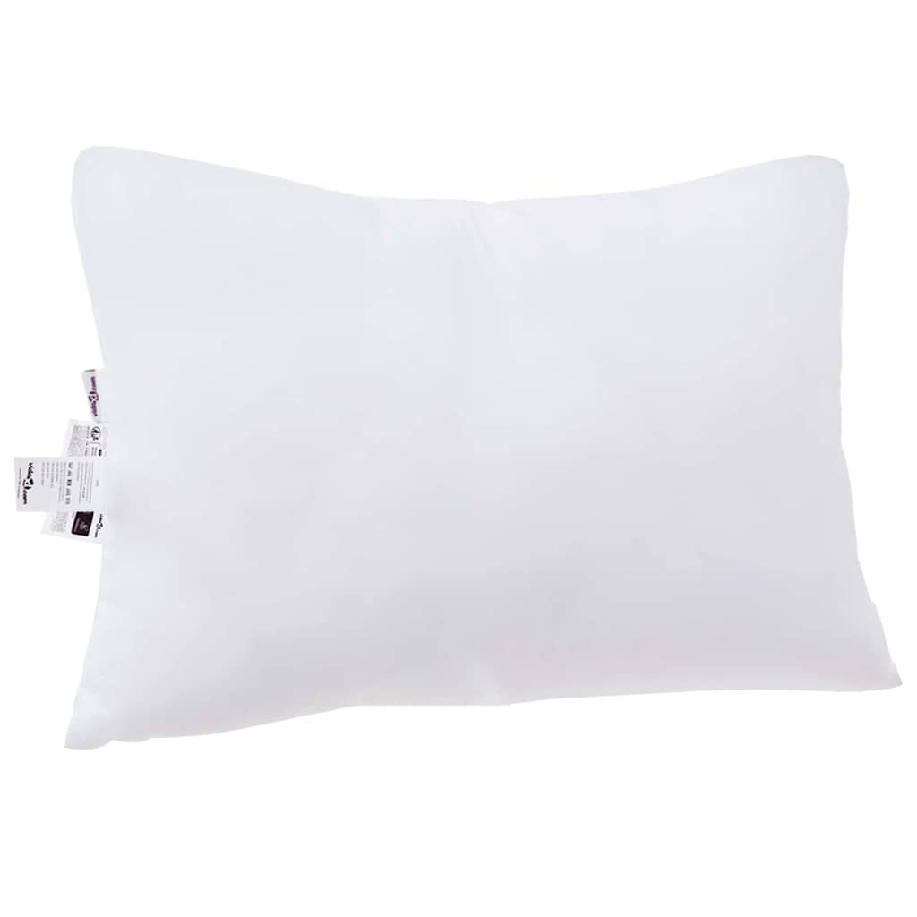 Kopfkissen mit Kissen 2 pcs Weiß 61 x 41 x 20 cm Polyester