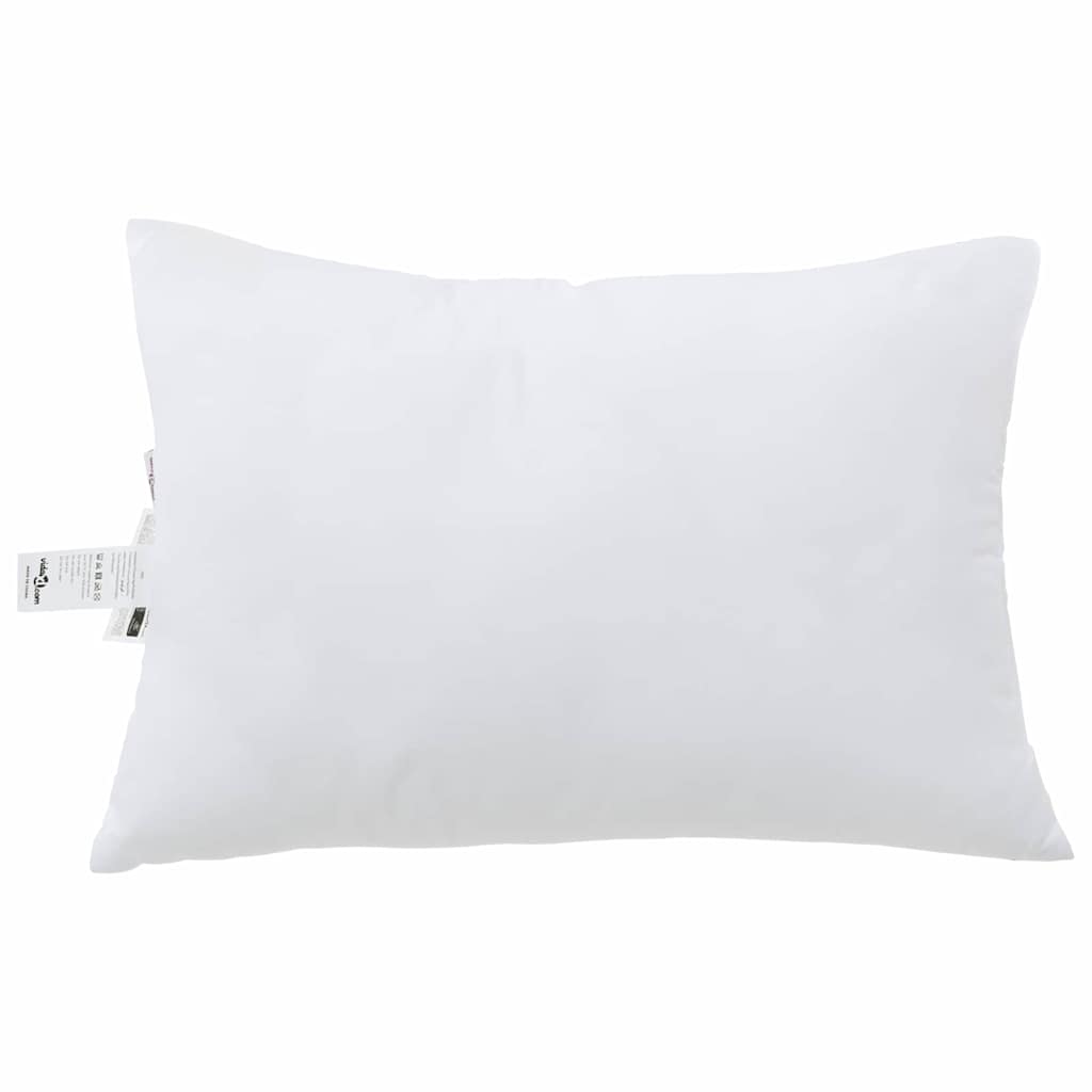 Kopfkissen mit Kissen 2 pcs Weiß 61 x 41 x 20 cm Polyester