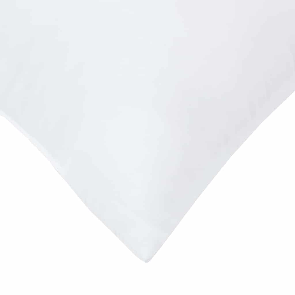 Pillow with Pillows 2 pcs White 80 x 80 x 20 cm Polyester