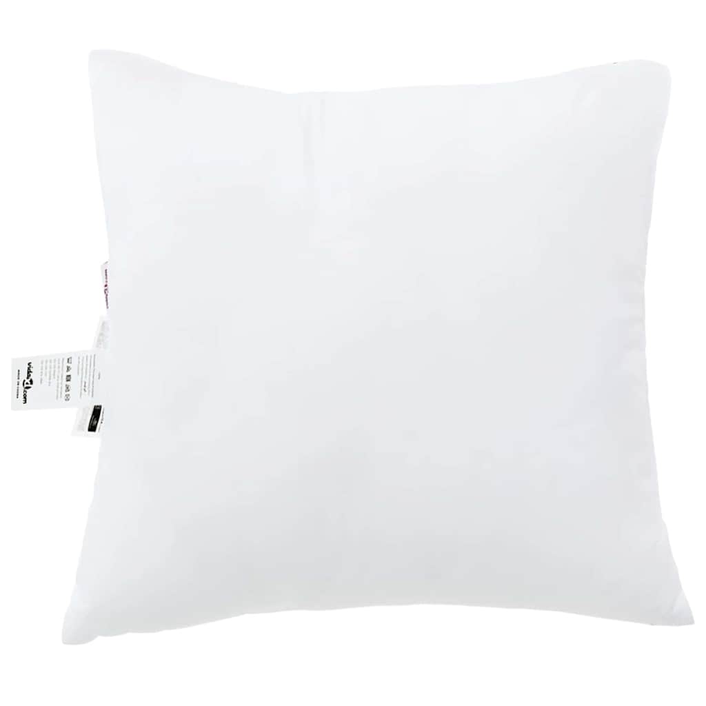 Pillow with Pillows 2 pcs White 80 x 80 x 20 cm Polyester