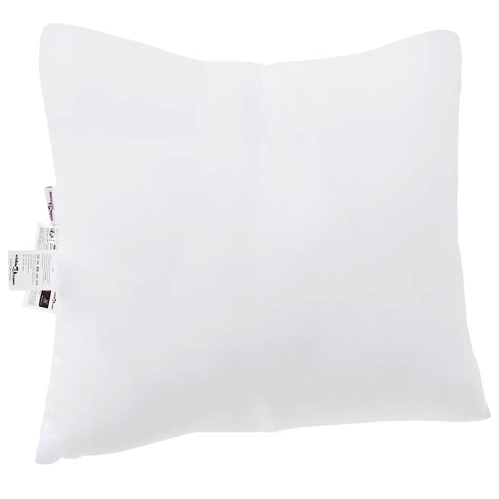 Pillow with Pillows 2 pcs White 80 x 80 x 20 cm Polyester