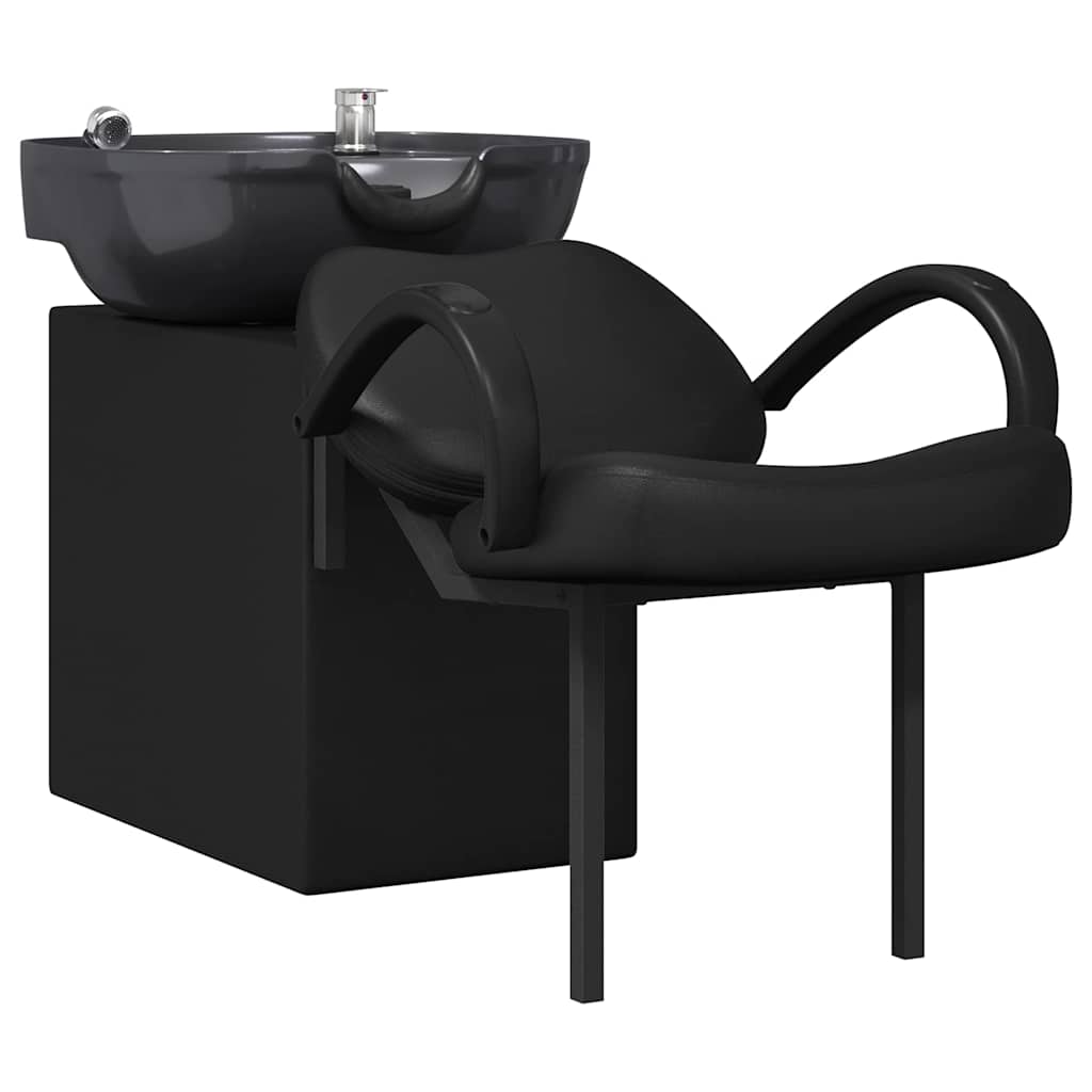 Shampoo Stuhl Schwarz 63 x 141 x 92 cm PVC