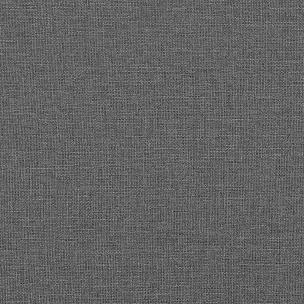 Shampoo Stuhl Dunkelgrau und Schwarz 63 x 141 x 92 cm Stoff
