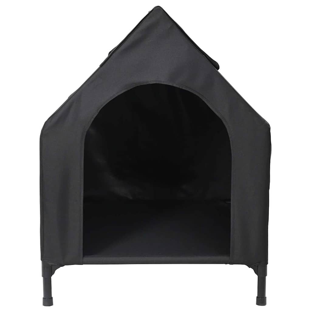 Haustierhaus Schwarz 110 x 75 x 90 cm Stahl