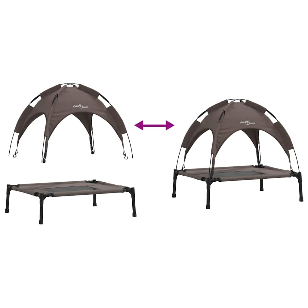 Hundebett Braun 62 x 48 x 61 cm Stahl