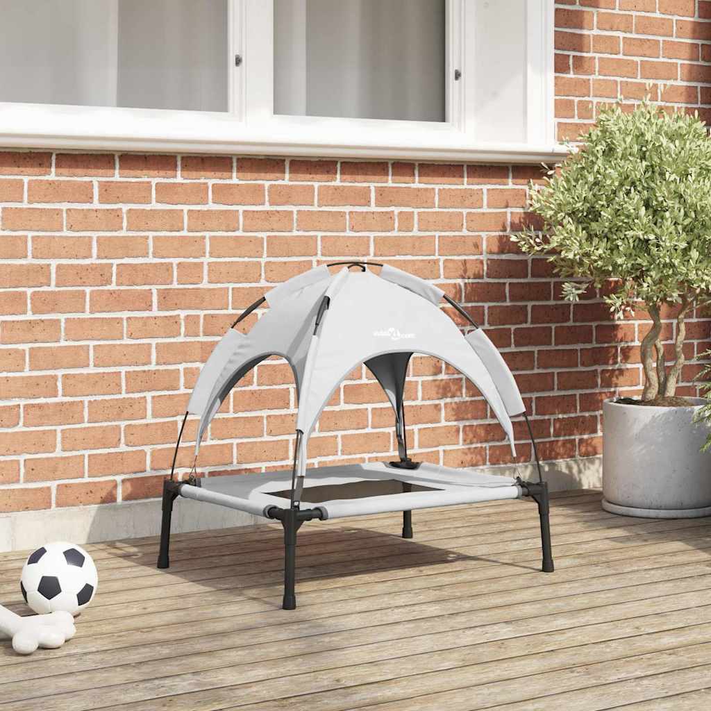 Hundebett Silber Grau 62 x 48 x 61 cm Stahl