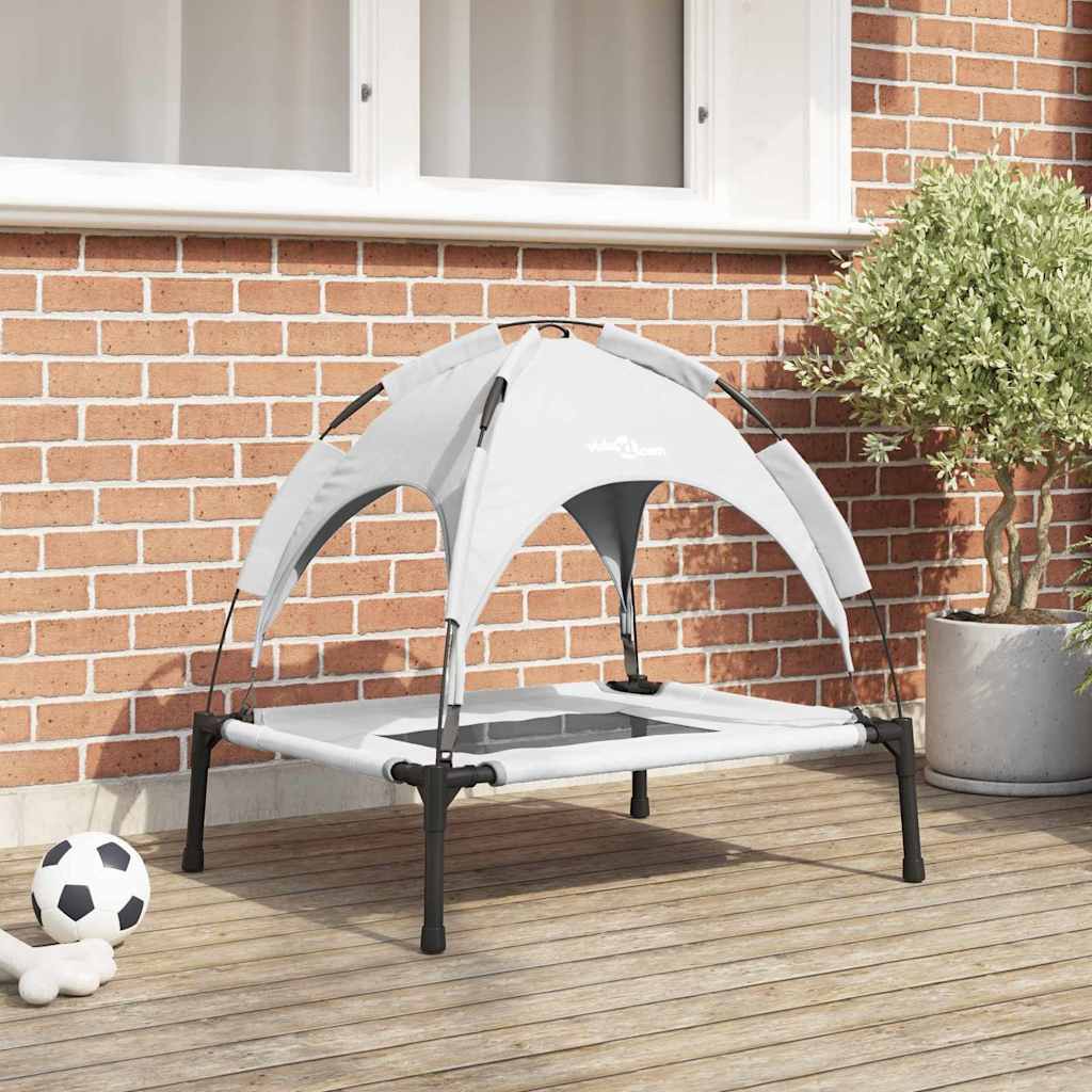 Hundebett Silber Grau 76 x 62 x 70,5 cm Stahl