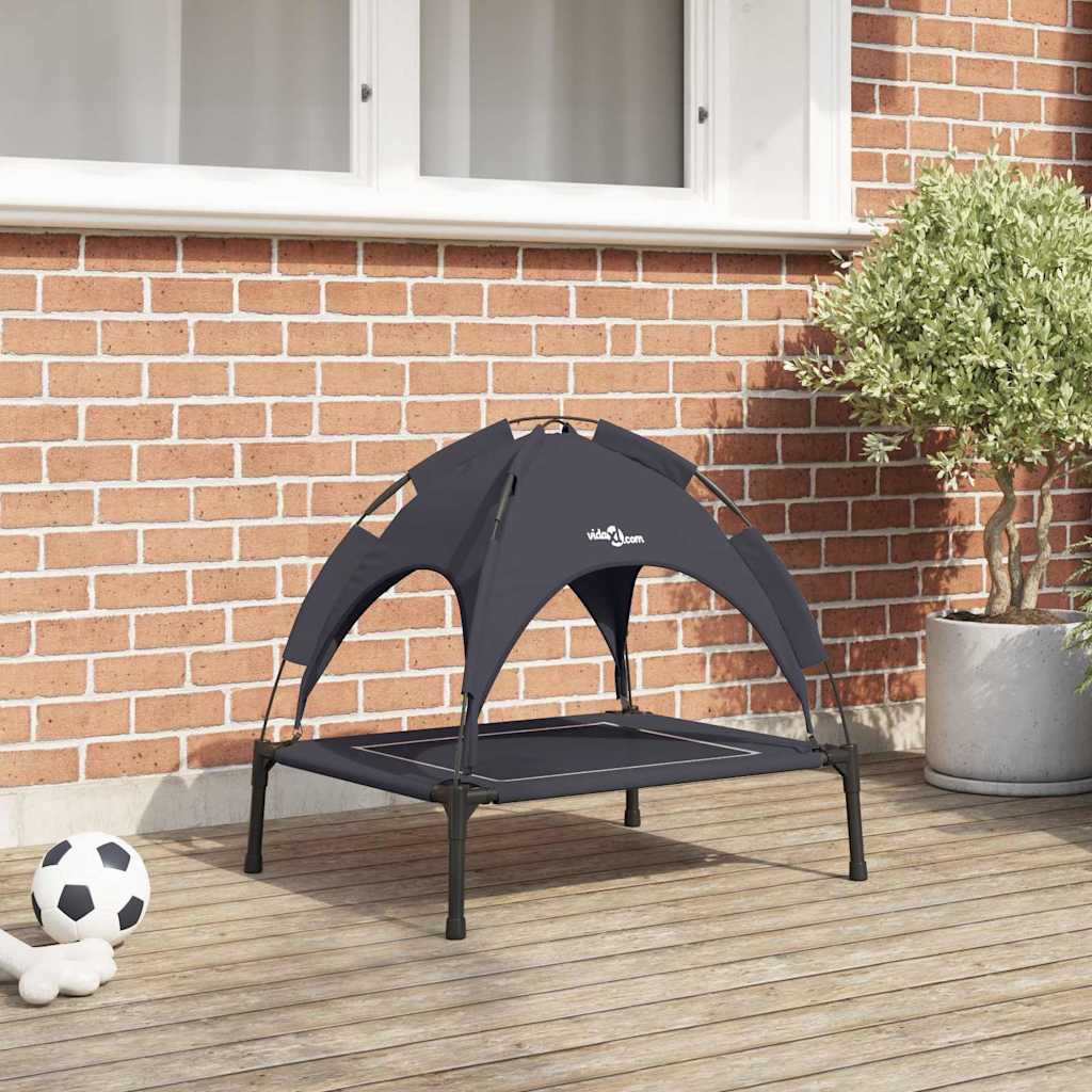 Hundebett Schwarz 63 x 49,5 x 60 cm Stahl