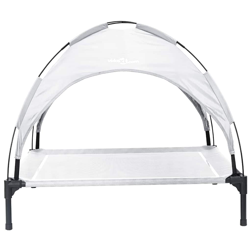 Hundebett Silber Grau 90 x 81 x 80,5 cm Stahl
