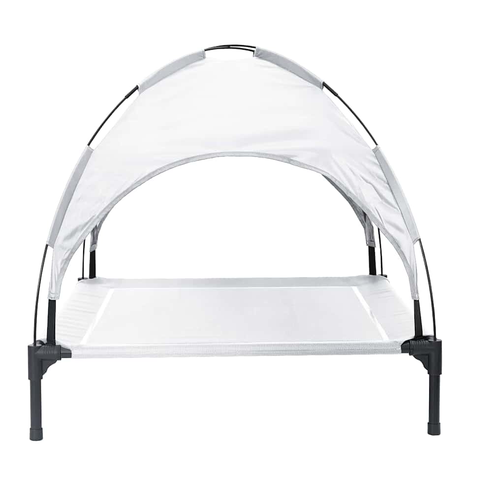 Hundebett Silber Grau 90 x 81 x 80,5 cm Stahl