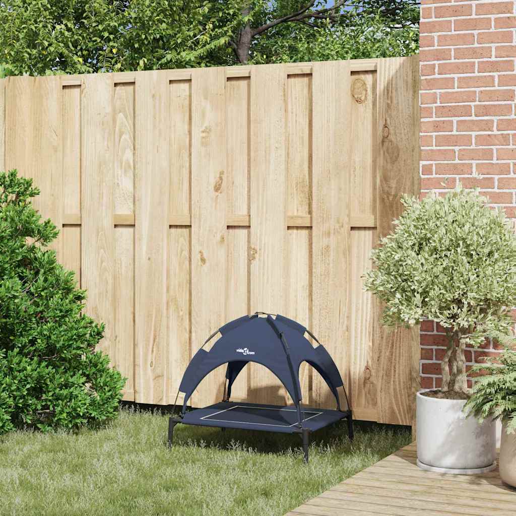 Hundebett Marineblau 63 x 49,5 x 60 cm Stahl