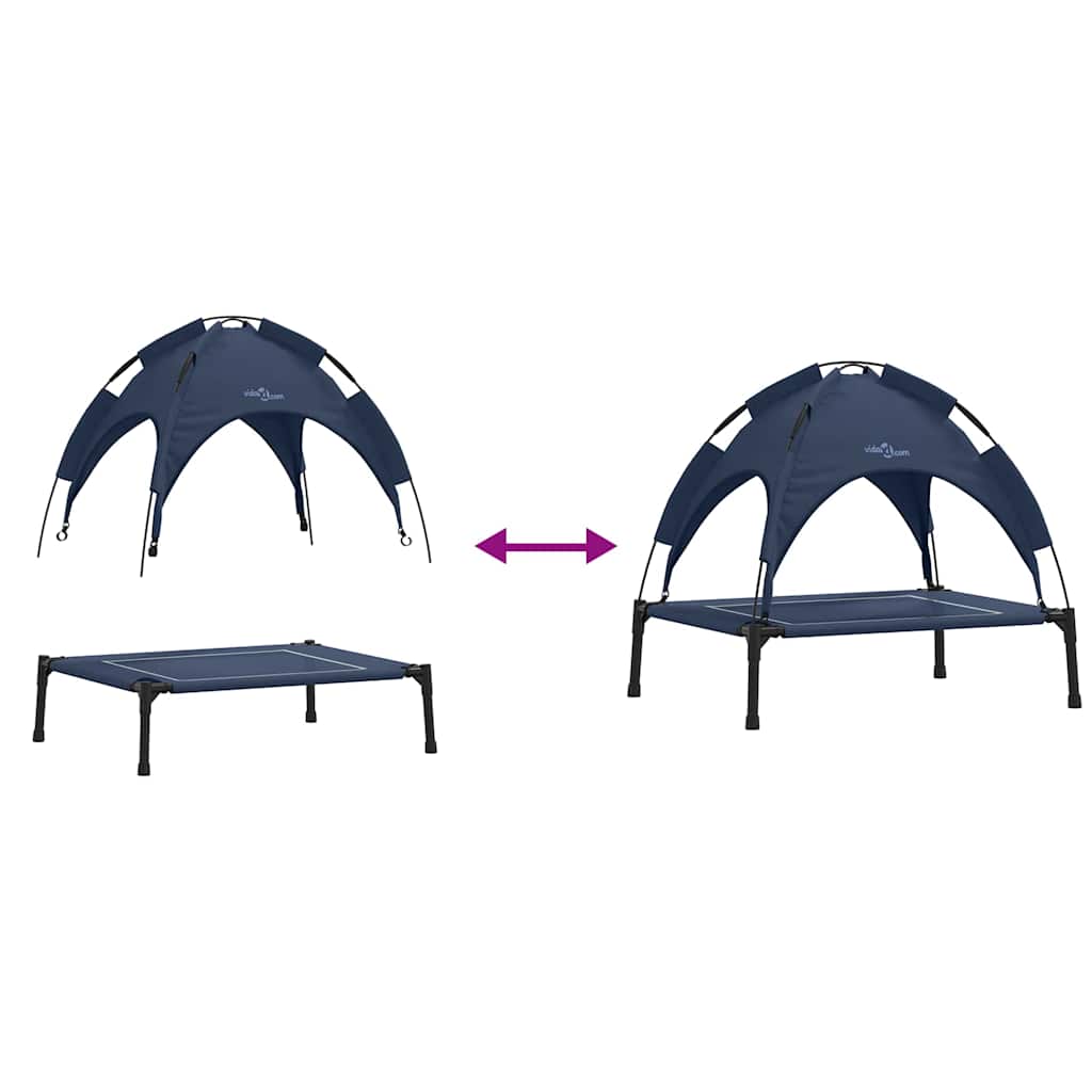 Hundebett Marineblau 63 x 49,5 x 60 cm Stahl