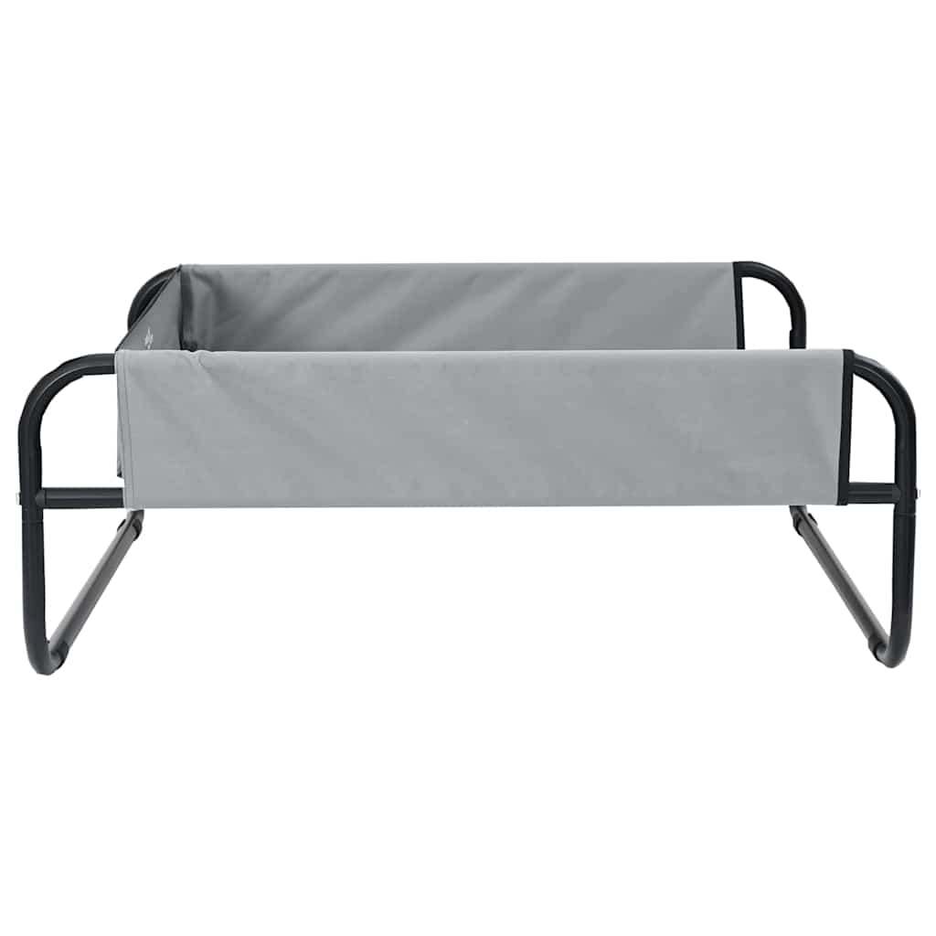 Hundebett Hellgrau 57 x 57 x 24 cm Stahl