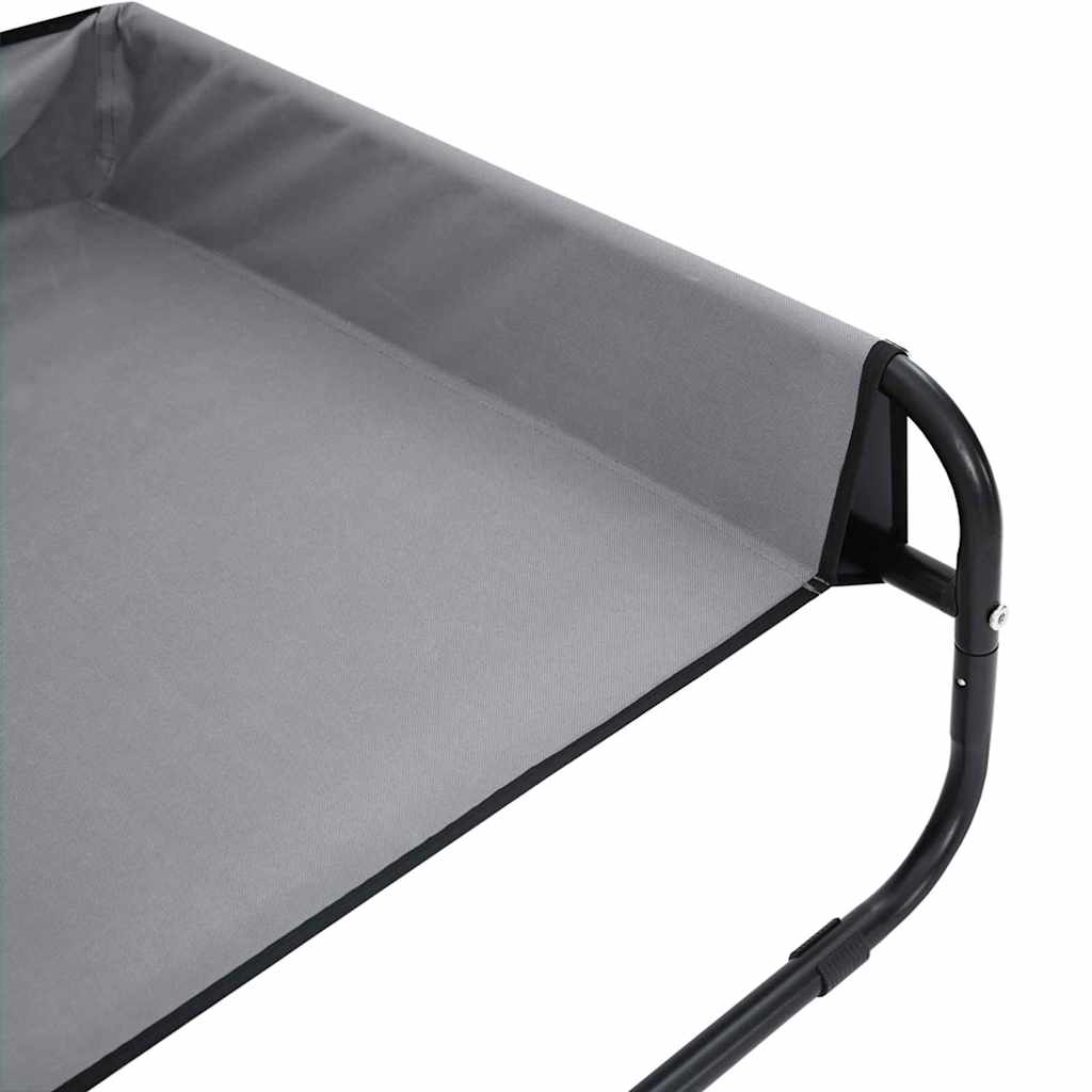Hundebett Hellgrau 70 x 70 x 28,5 cm Stahl