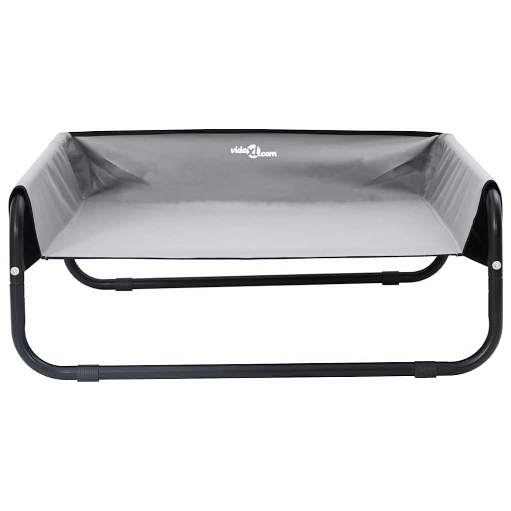 Hundebett Hellgrau 70 x 70 x 28,5 cm Stahl