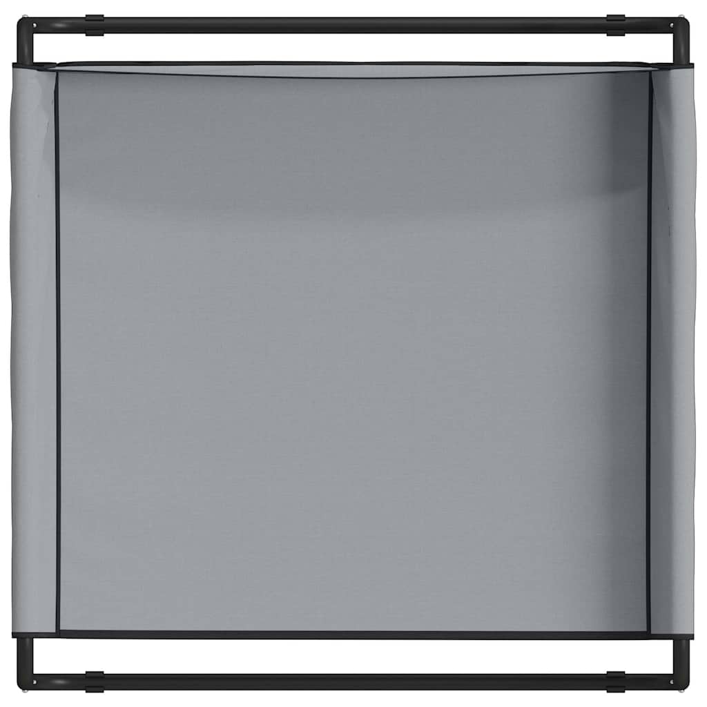 Hundebett Hellgrau 70 x 70 x 28,5 cm Stahl