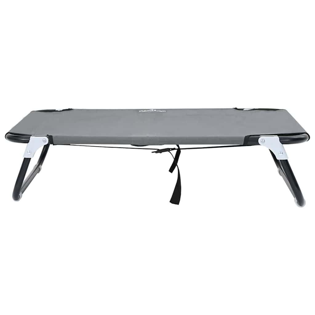 Hundebett Hellgrau 70 x 46 x 18 cm Stahl