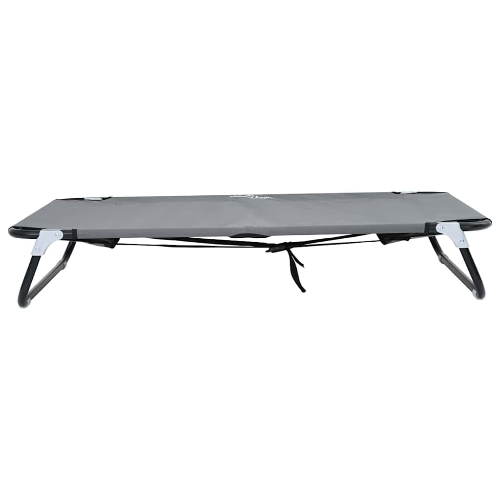 Hundebett Hellgrau 105 x 65 x 18 cm Stahl