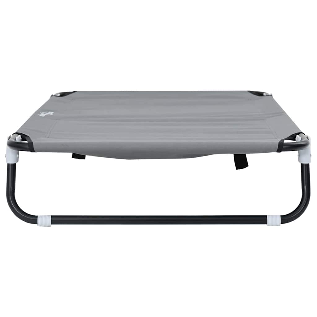 Hundebett Hellgrau 105 x 65 x 18 cm Stahl