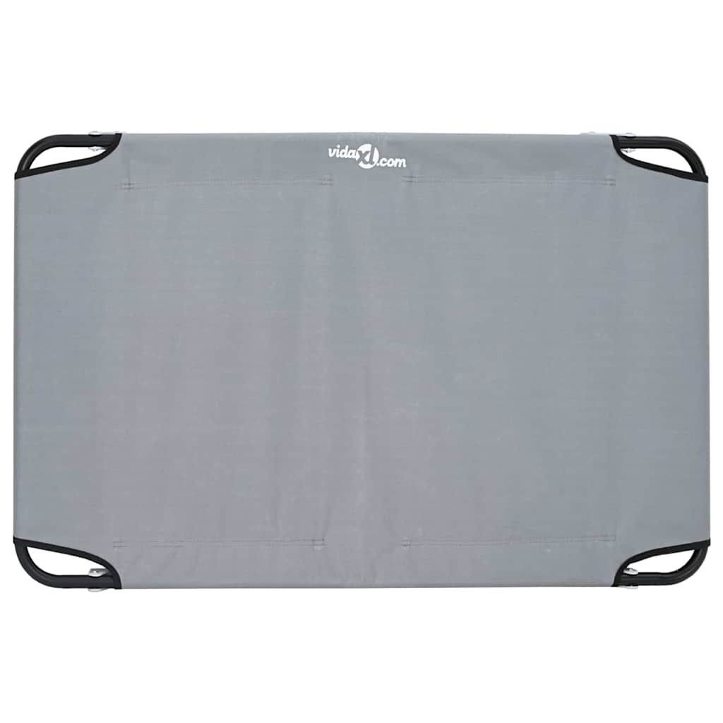 Hundebett Hellgrau 105 x 65 x 18 cm Stahl