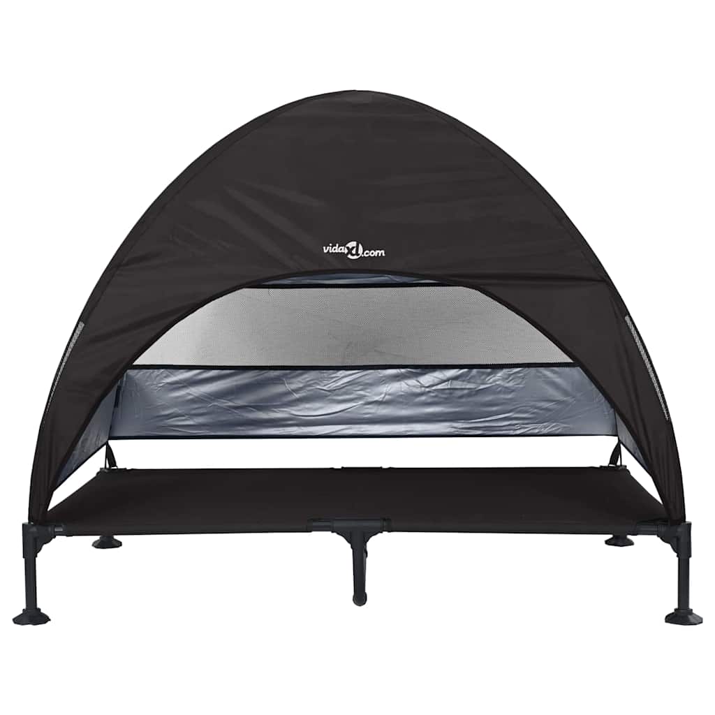 Hochgelegtes Hundebett Schwarz 127 x 81 x 108 cm