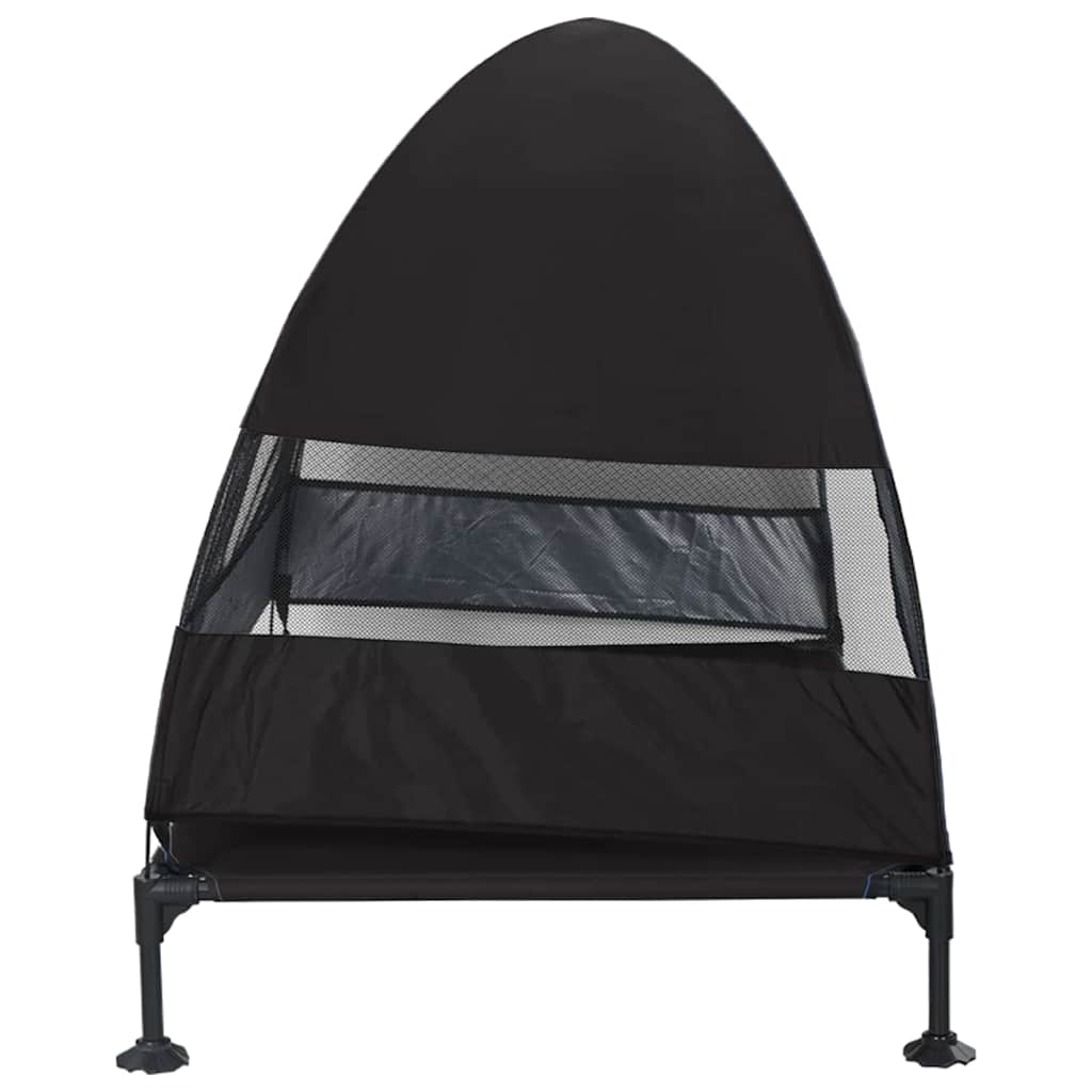 Hochgelegtes Hundebett Schwarz 127 x 81 x 108 cm