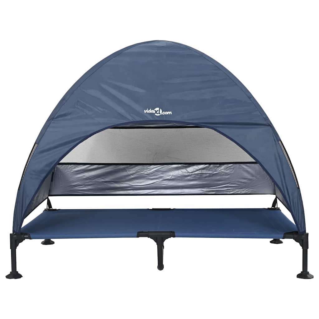 Hochgelegtes Hundebett Marineblau 127 x 81 x 108 cm