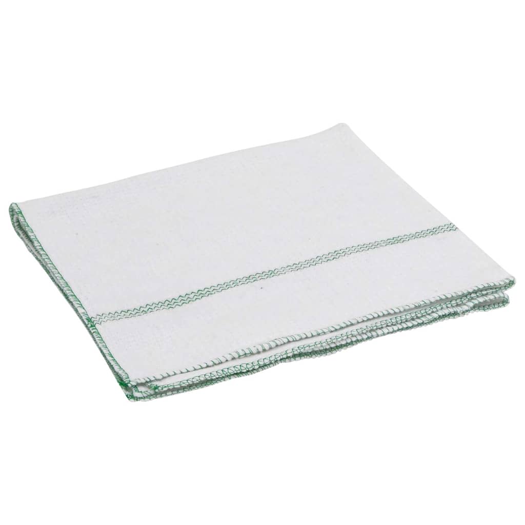 Cleaning cloths 50 pcs. White with Green Stripes 50x60 cm