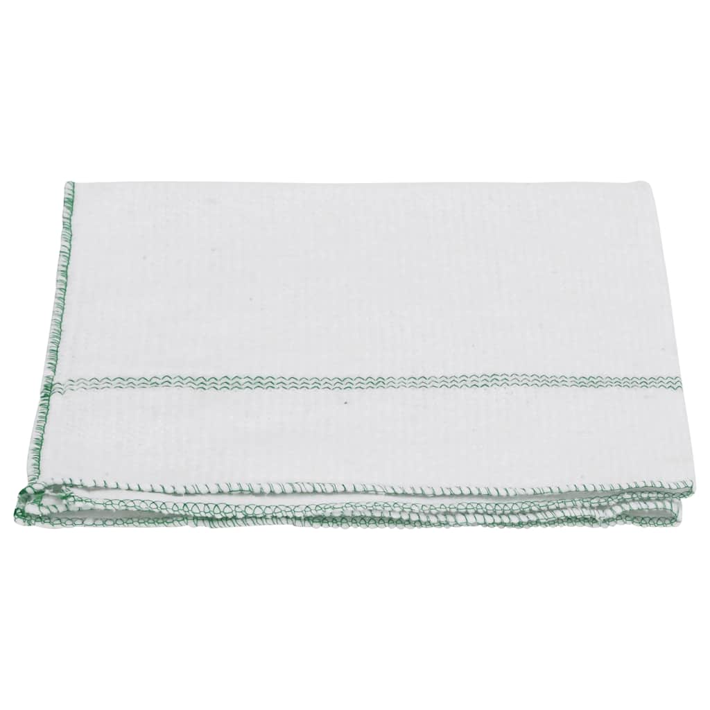 Cleaning cloths 50 pcs. White with Green Stripes 50x60 cm