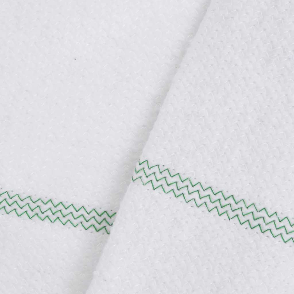 Cleaning cloths 50 pcs. White with Green Stripes 50x60 cm