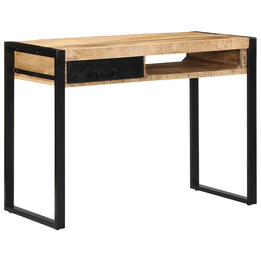 Bureau 100x50x75 cm Bois de manguier massif brut