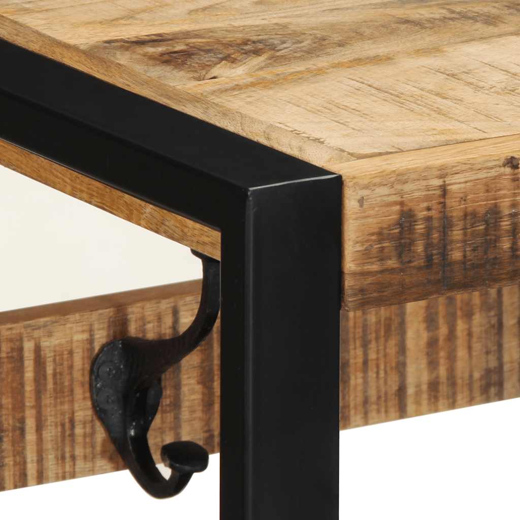 Wardrobe 80x35x35 cm Rough Solid Mango Wood